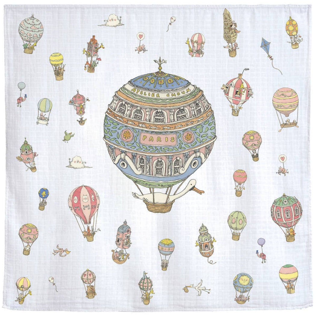 Swaddle | Paris Air Balloon Carré