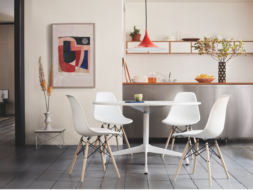 Eames Segment Round Table White Top | Freeship