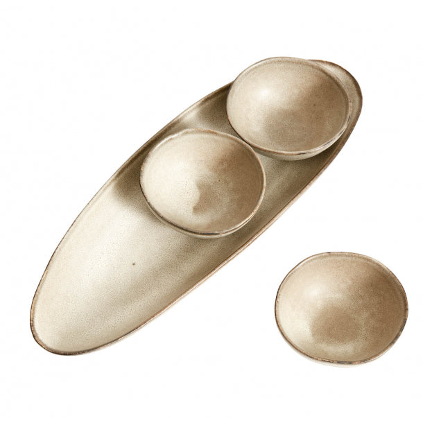 Long Oval Dish Mame | Cream