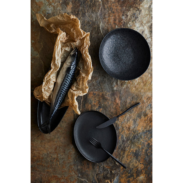 Long Oval Dish Mame | Black