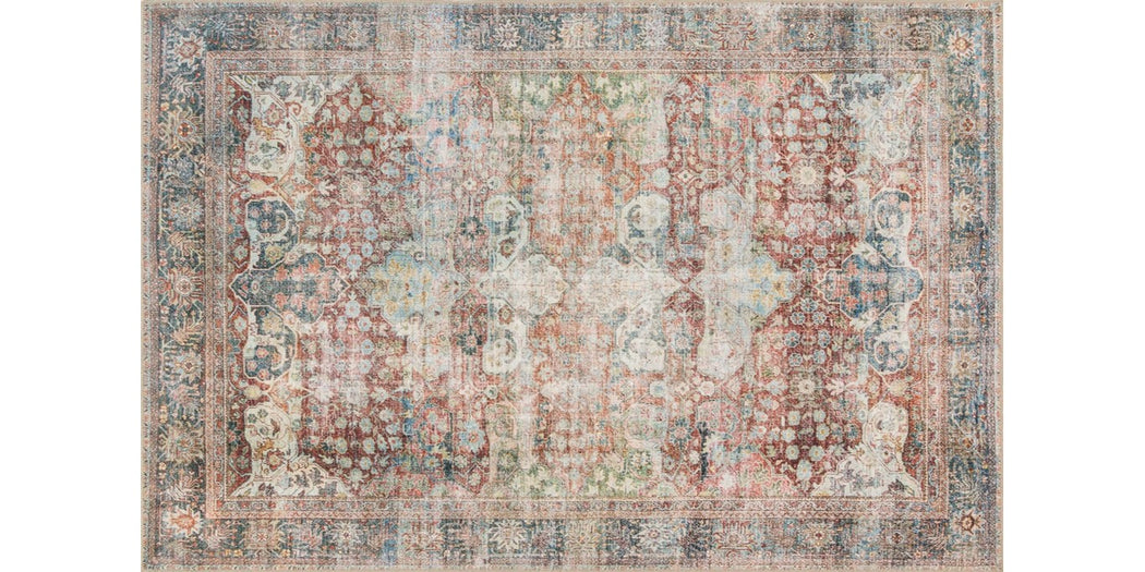 Loren Rug | Brick & Multi