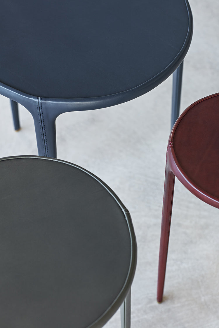 Wisp Leather Side Table (9 Colors)
