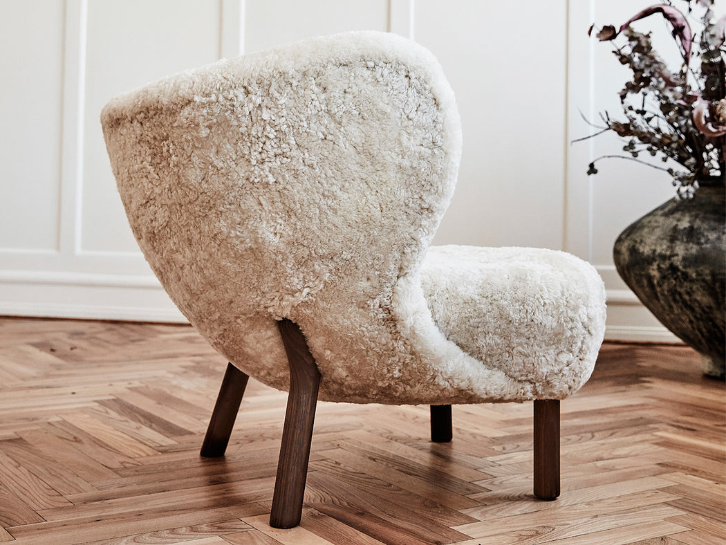 Little Petra VB1 Lounge Chair | Oiled Walnut Base (4 Colors) | Freeship