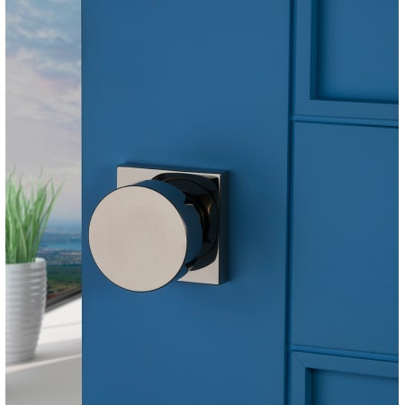 Contemporary Square Rose Door Knob | Privacy (5 Finishes)