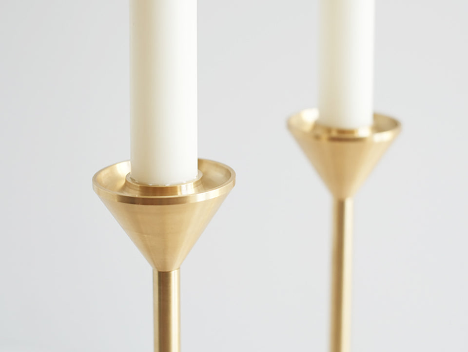 Cone Spindle Candle Holder (2 Sizes)