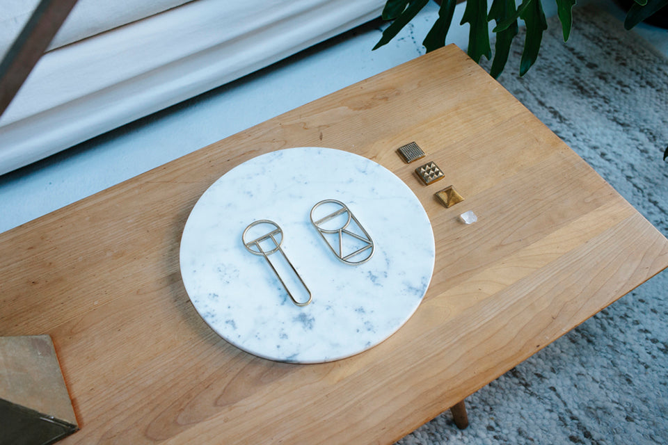 Carrara Marble Platter
