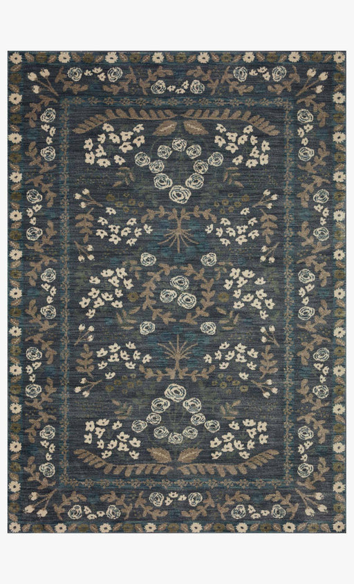 Fiore Florence Rug | Navy & Grey