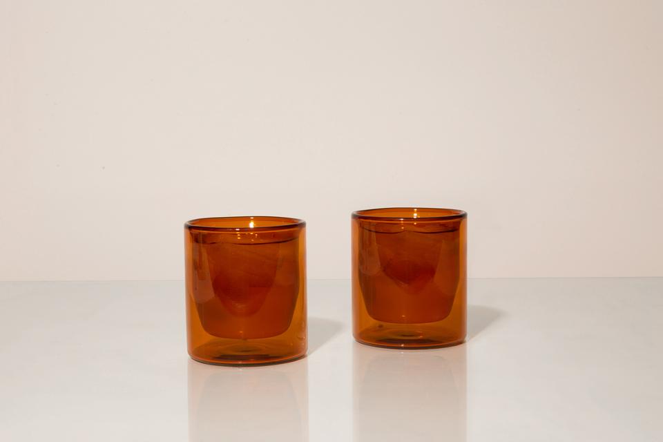 Double Wall Glasses (Set of 2, 3 Colors)
