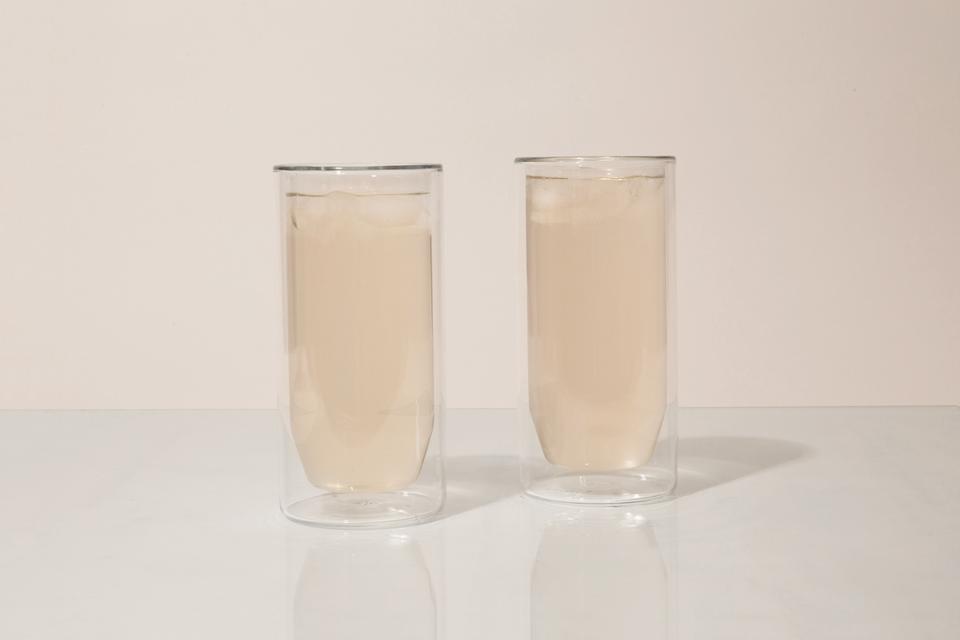 Tall Double Wall Glasses (Set of 2, 3 Colors)
