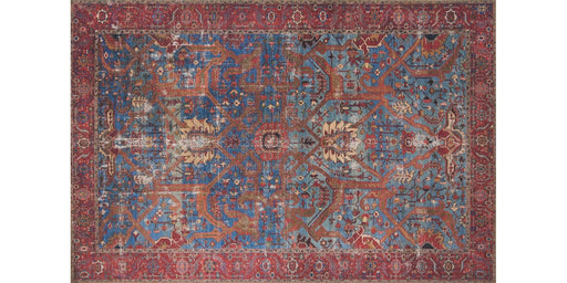 Loren Rug | Blue & Red