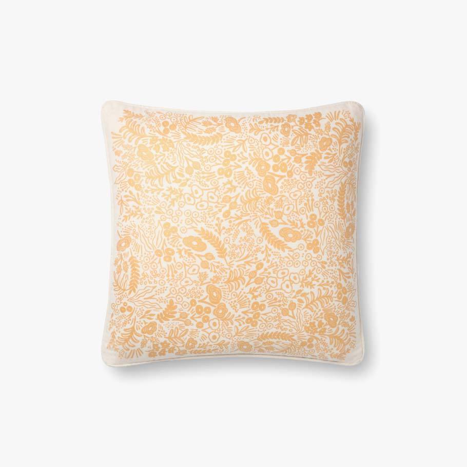 Ivory & Gold Little Flowers Pillow