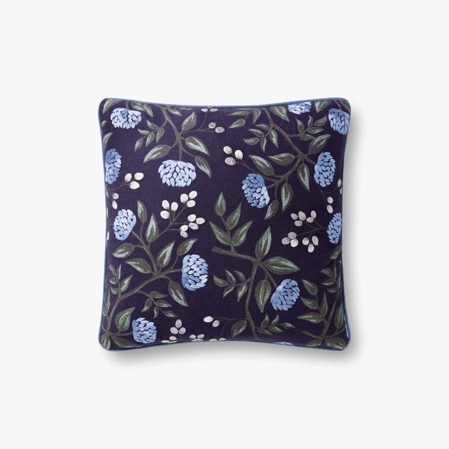 Midnight Flower Pillow