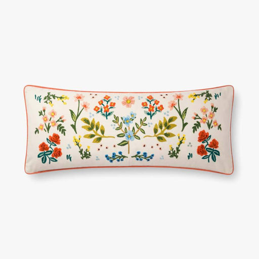 Ivory Wildflower Pillow