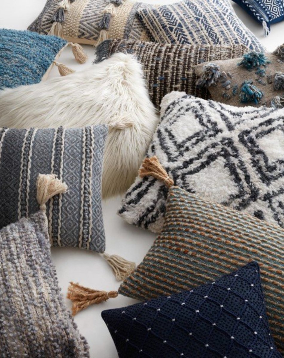 Grey Zig-Zag Pillow