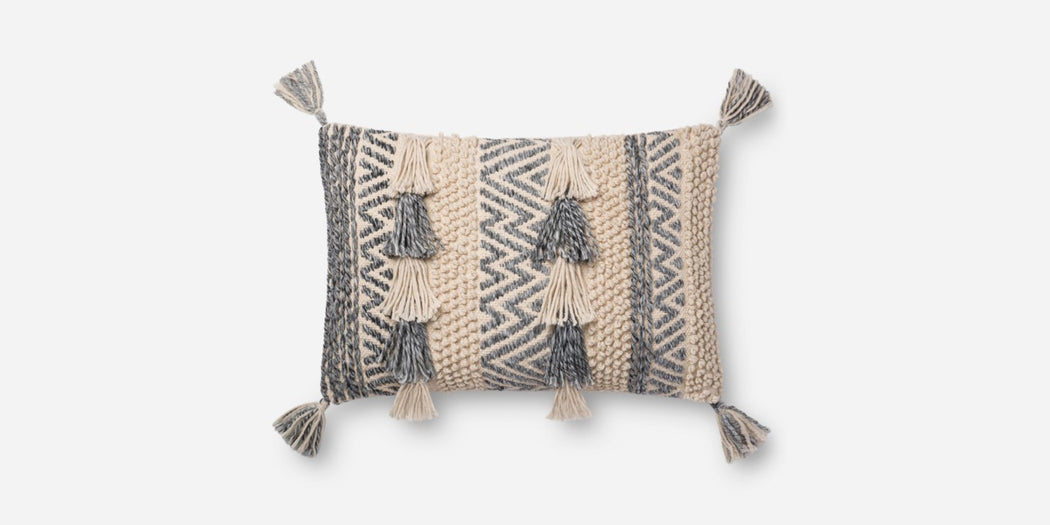 Grey Zig-Zag Pillow