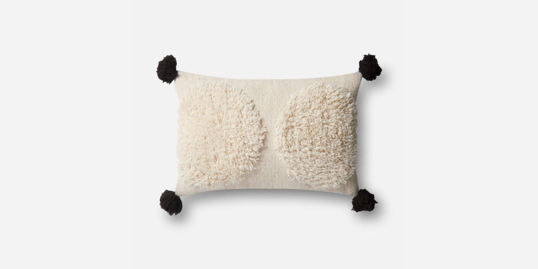 Ivory Pillow with Black Tassel (2 Types)