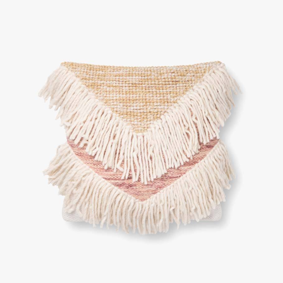 V Fringe Pillow