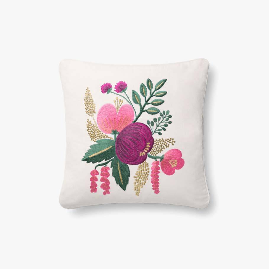 Fuchsia Flower Pillow