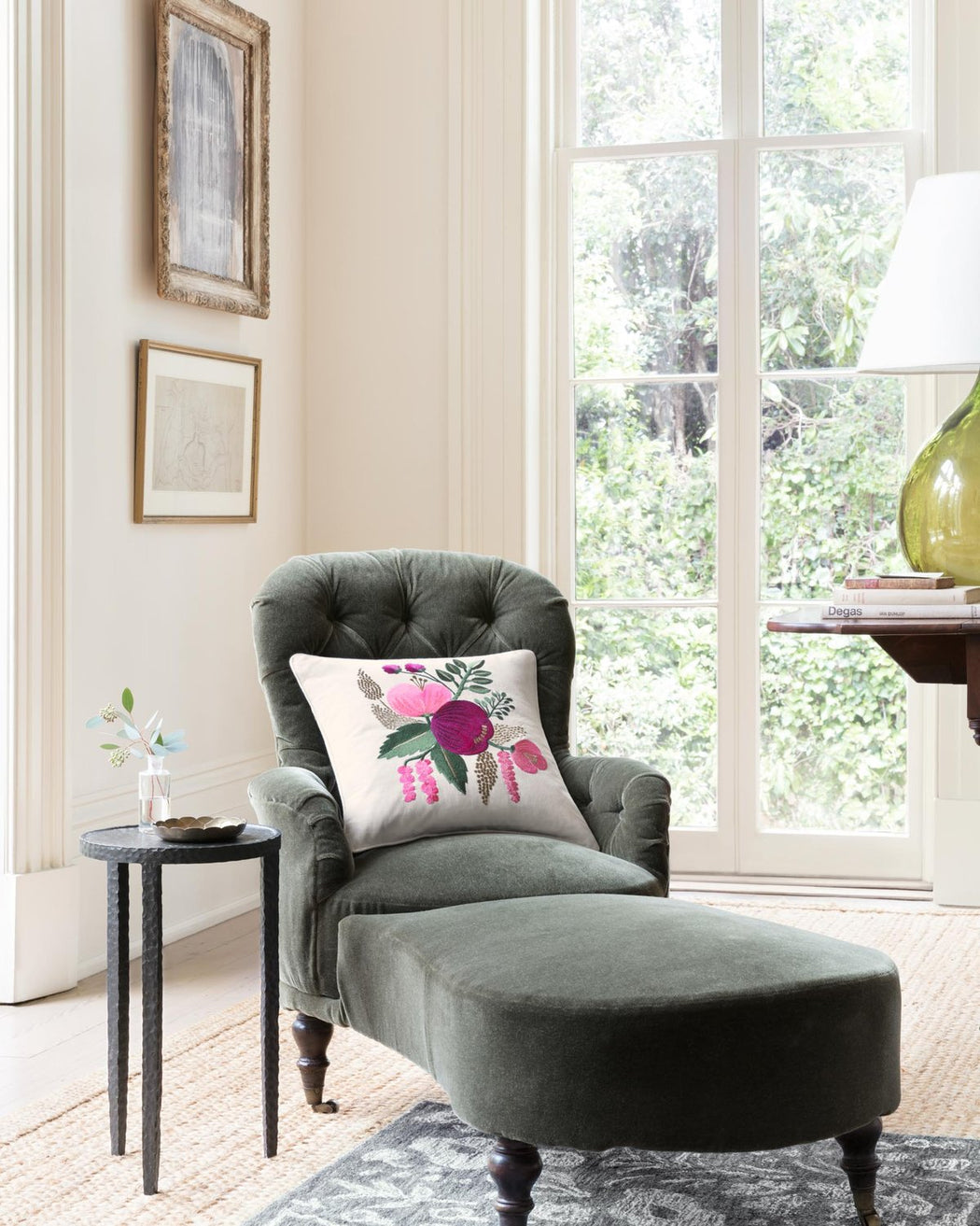 Fuchsia Flower Pillow