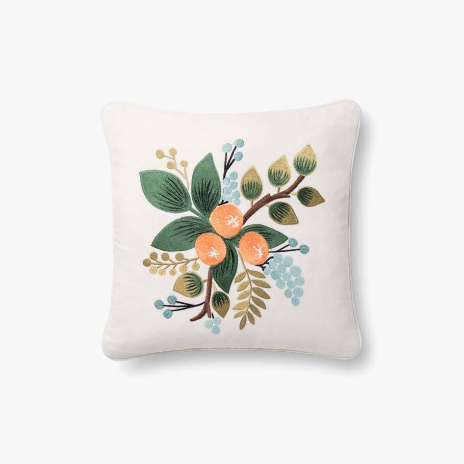 Orange Botanic Pillow