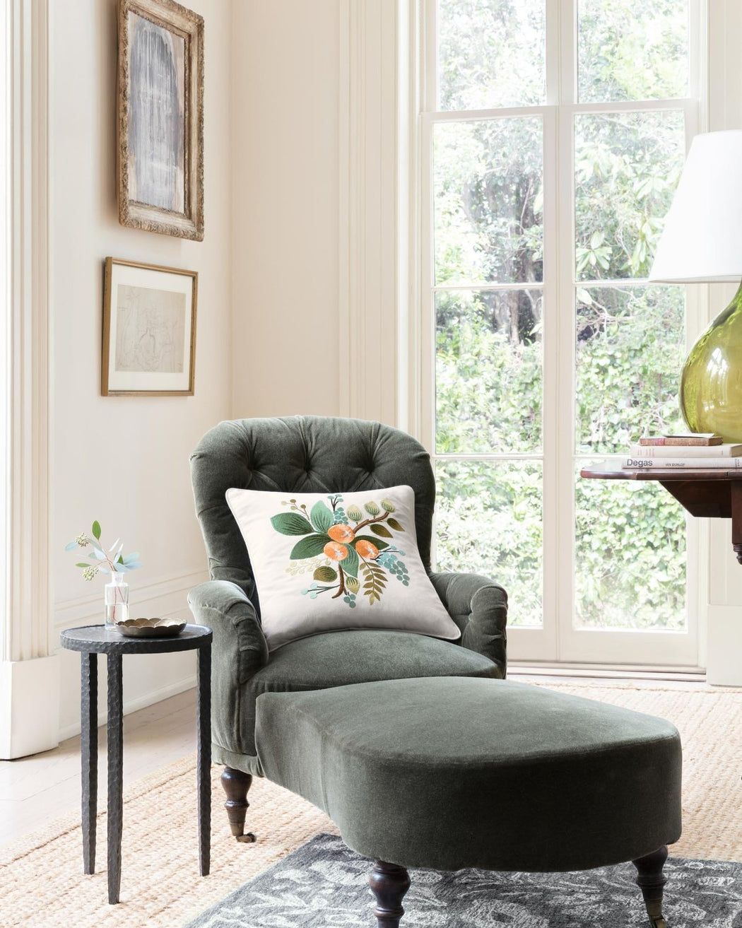 Orange Botanic Pillow