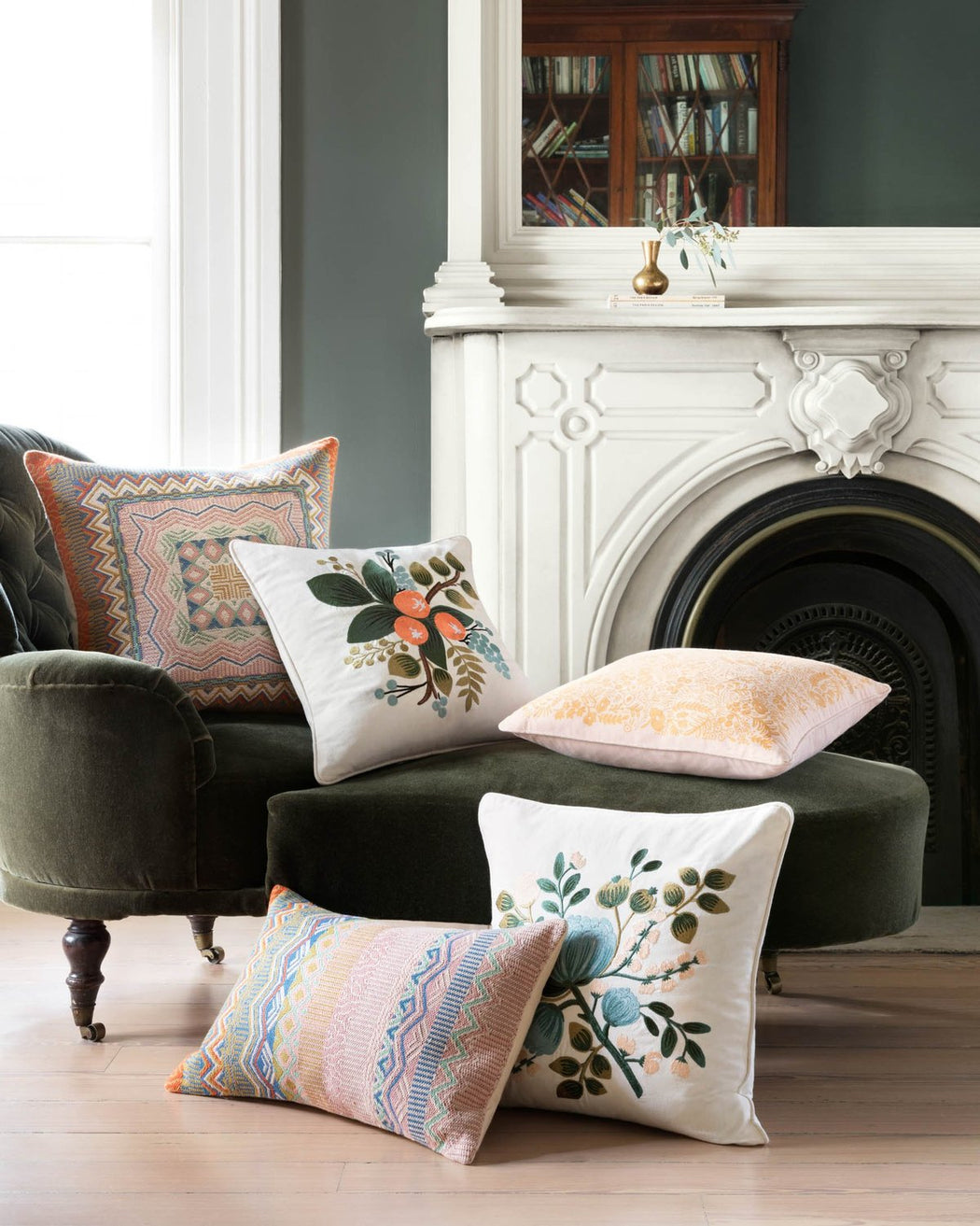 Orange Botanic Pillow