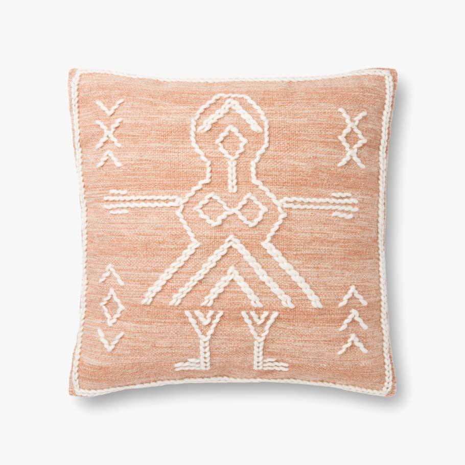 Rust Human Figure Pillow
