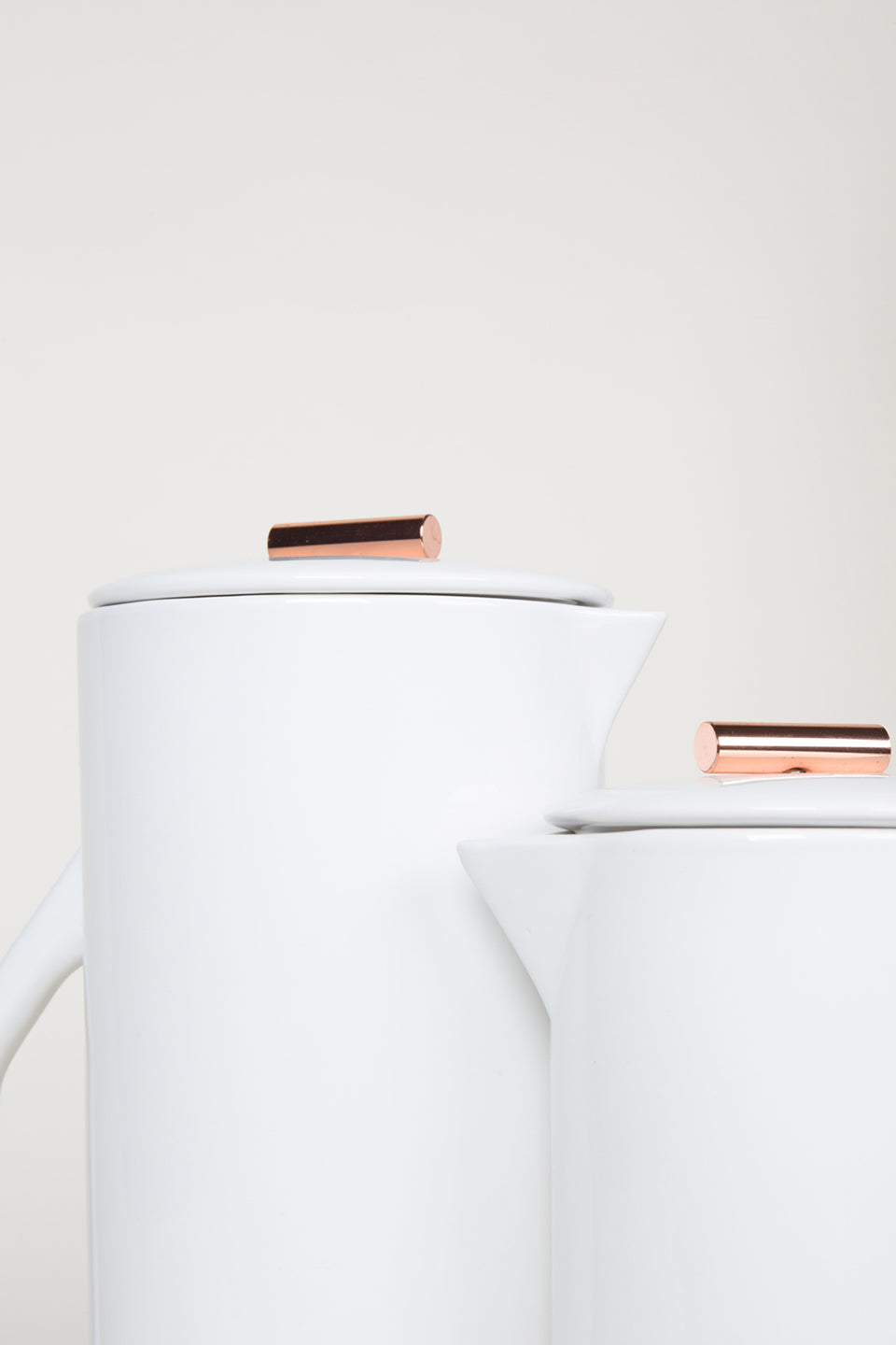 [Sample] Ceramic White French Press | Freeship
