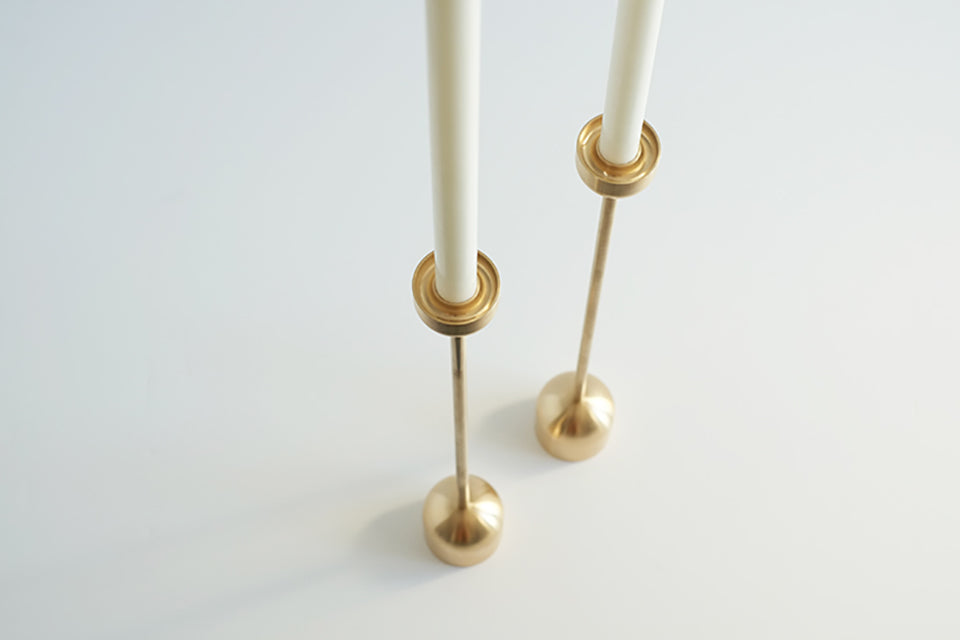 Dome Spindle Candle Holder (2 Sizes)