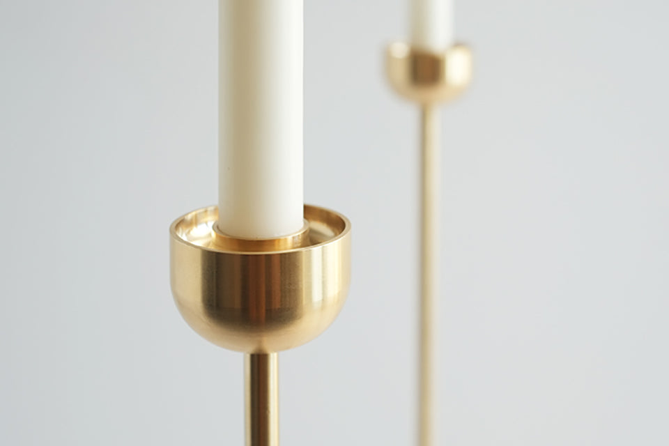 Dome Spindle Candle Holder (2 Sizes)