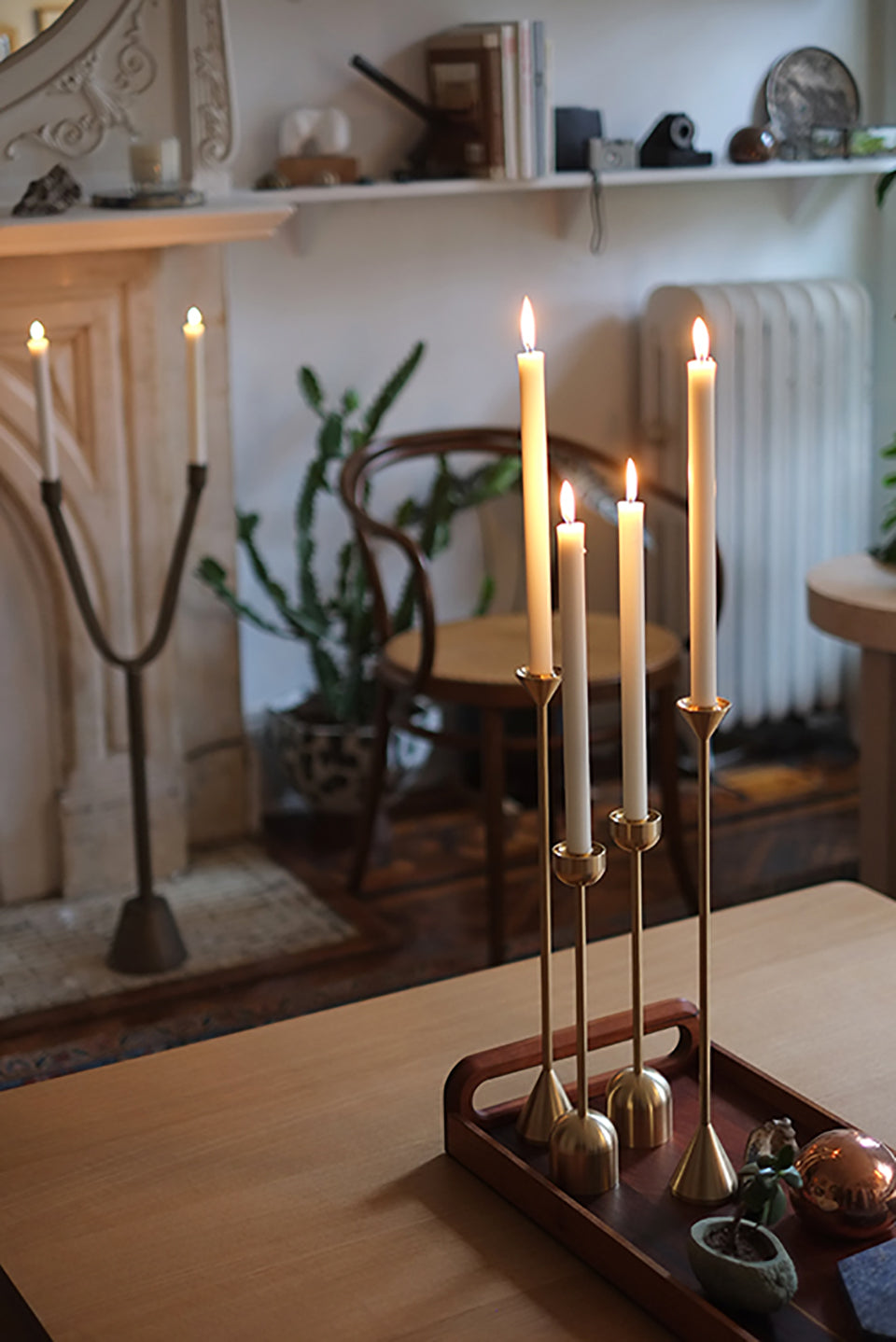 Dome Spindle Candle Holder (2 Sizes)