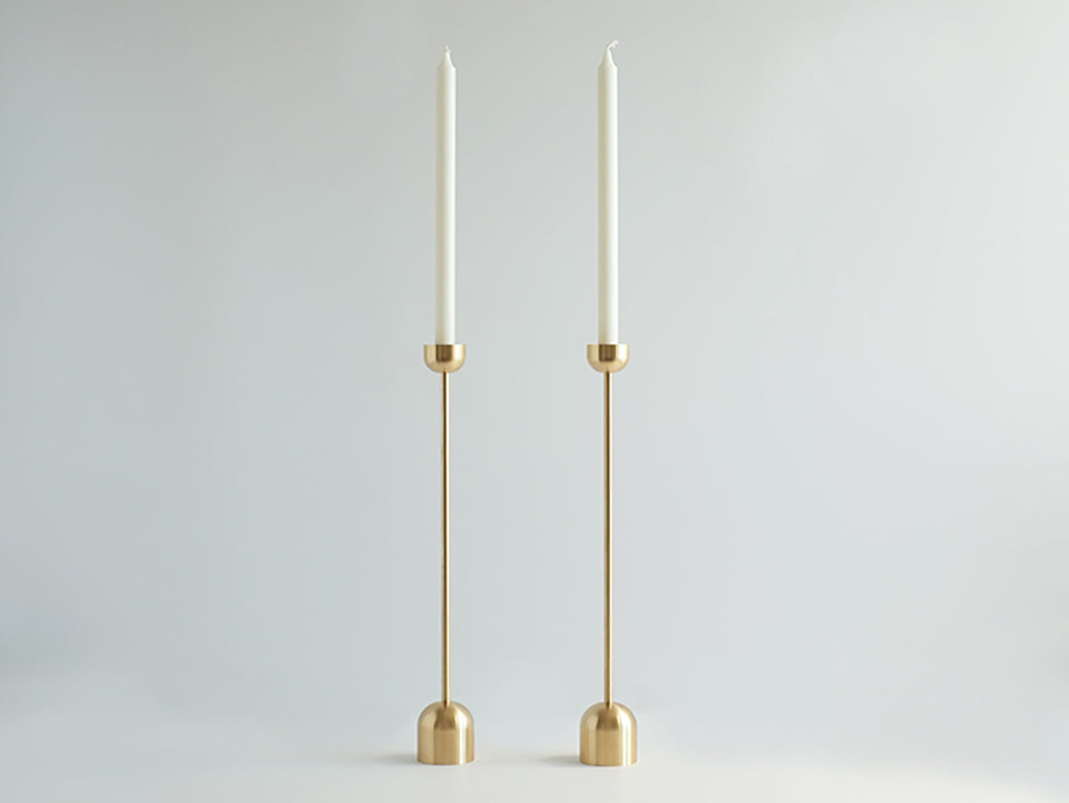 Dome Spindle Candle Holder (2 Sizes)